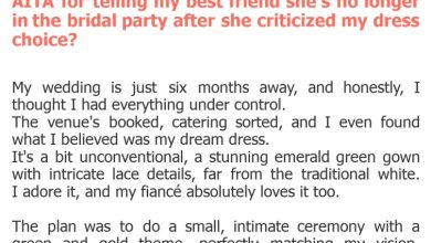 Photo of AITA for telling my best friend she’s no longer in the bridal party after she criticized my dress choice?