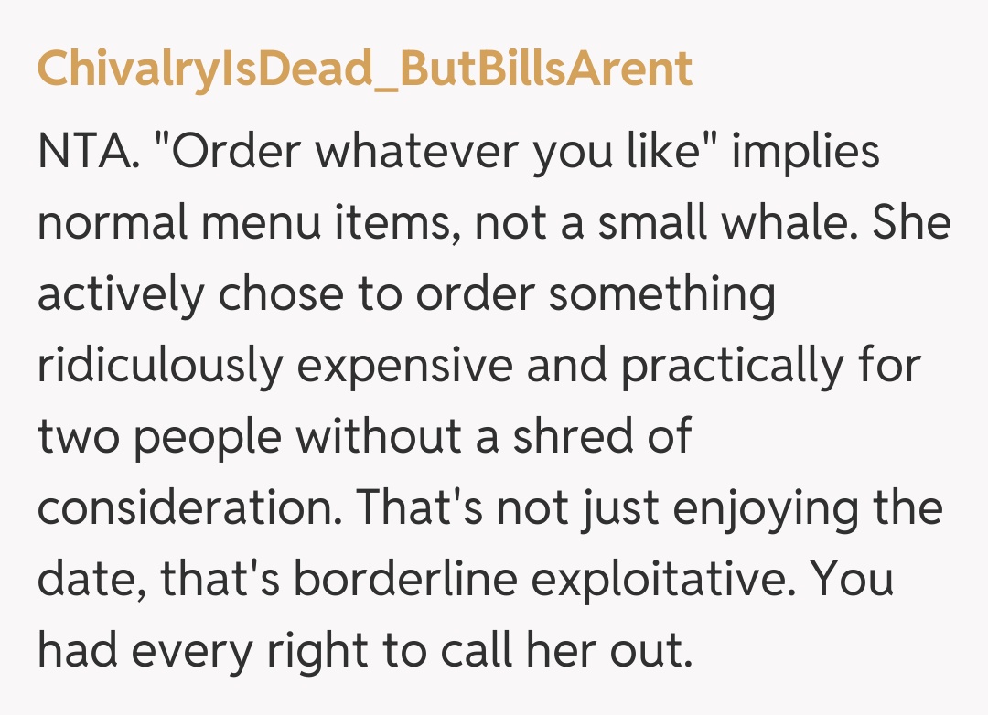 Comentariu de la ChivalryIsDead_ButBillsArent