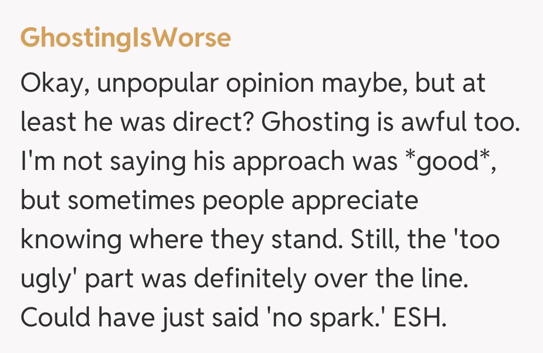 Comentariu de la GhostingIsWorse