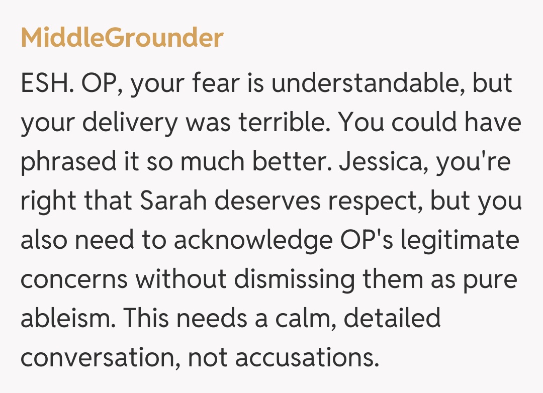 Comentariu de la MiddleGrounder