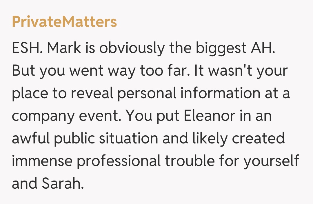 Comentariu de la PrivateMatters