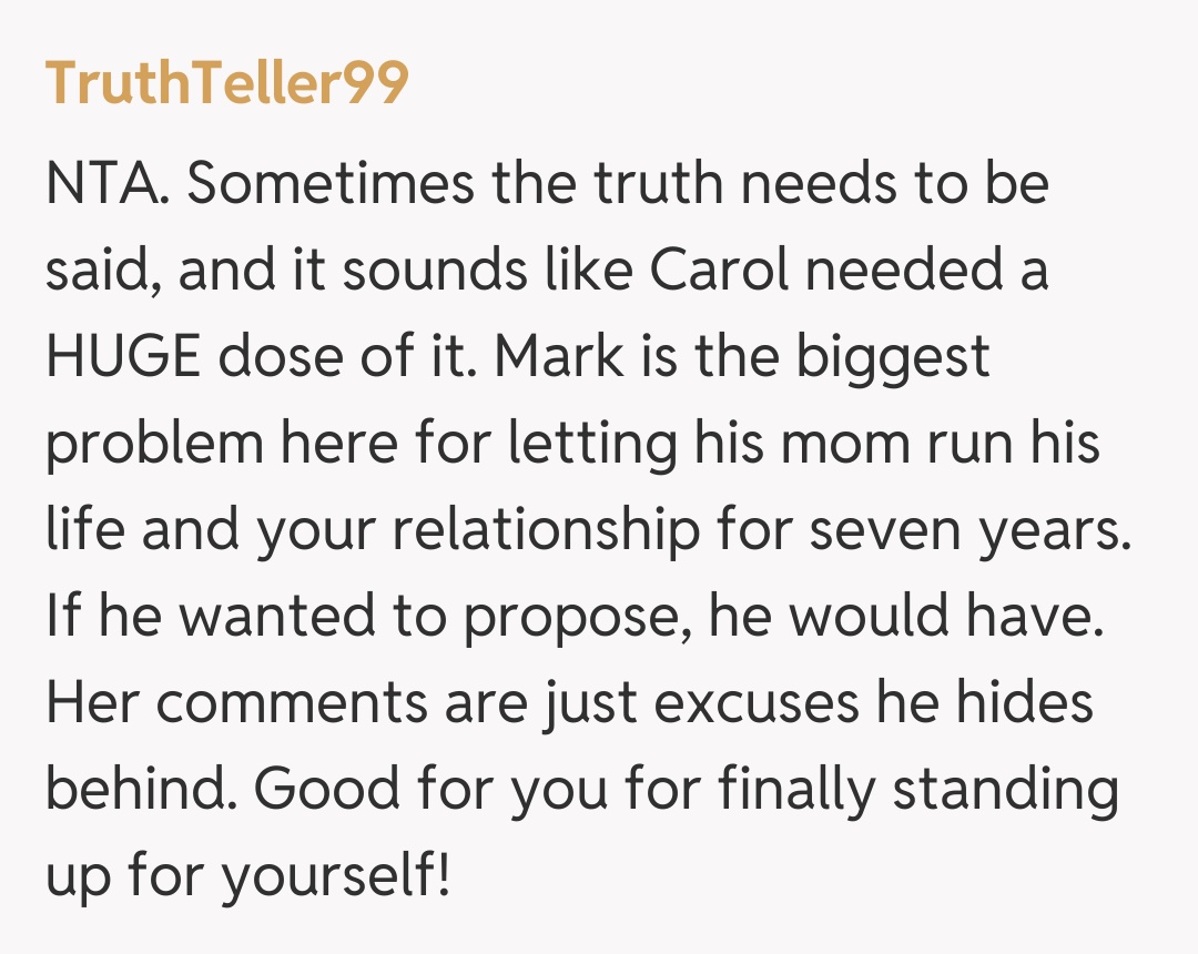 Comentariu de la TruthTeller99