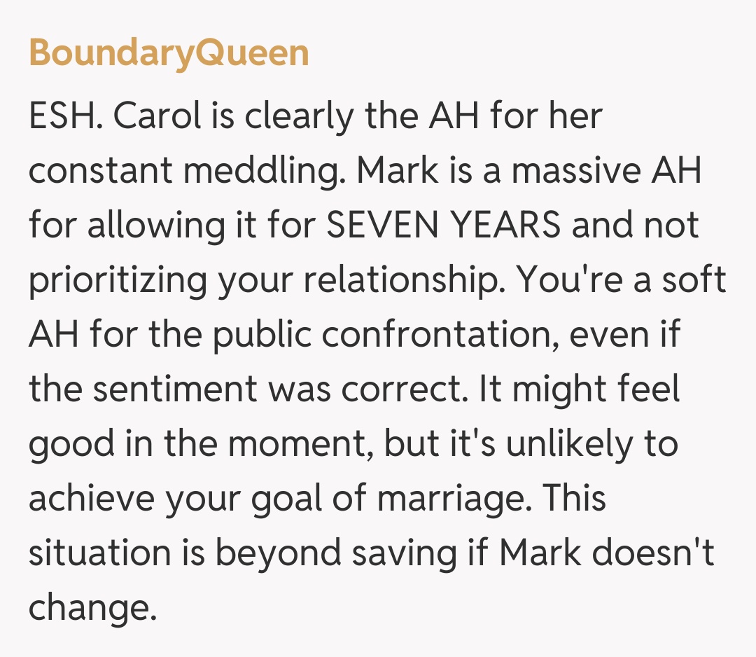 Comentariu de la BoundaryQueen