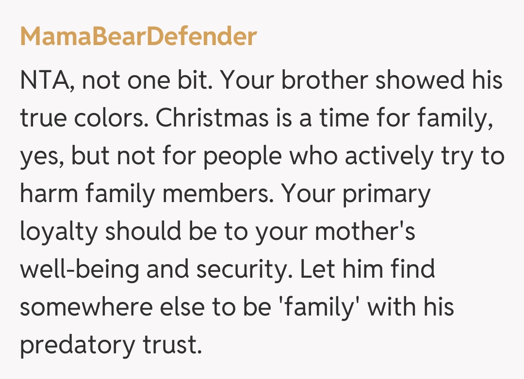 Comentariu de la MamaBearDefender