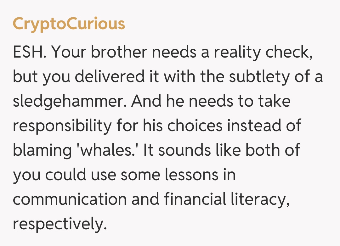 Comentariu de la CryptoCurious