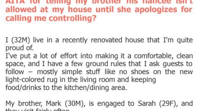 Photo of AITA for telling my brother his fiancée isn’t allowed at my house until she apologizes for calling me controlling?