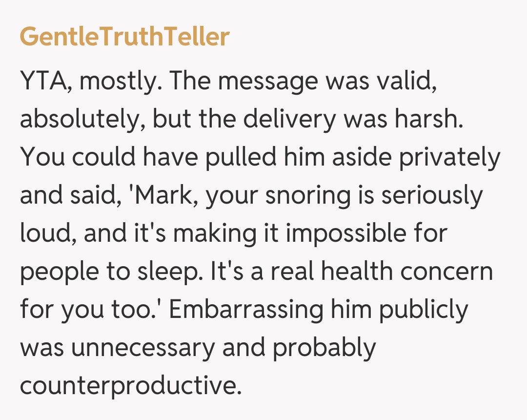 Comentariu de la GentleTruthTeller