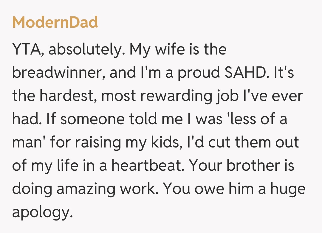 Comentariu de la ModernDad