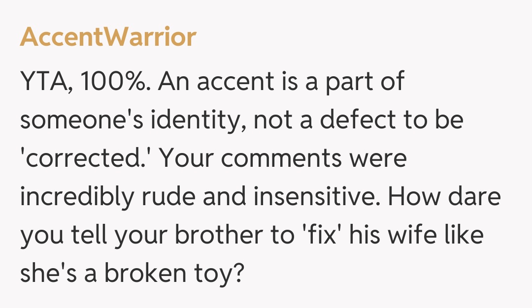 Comentariu de la AccentWarrior