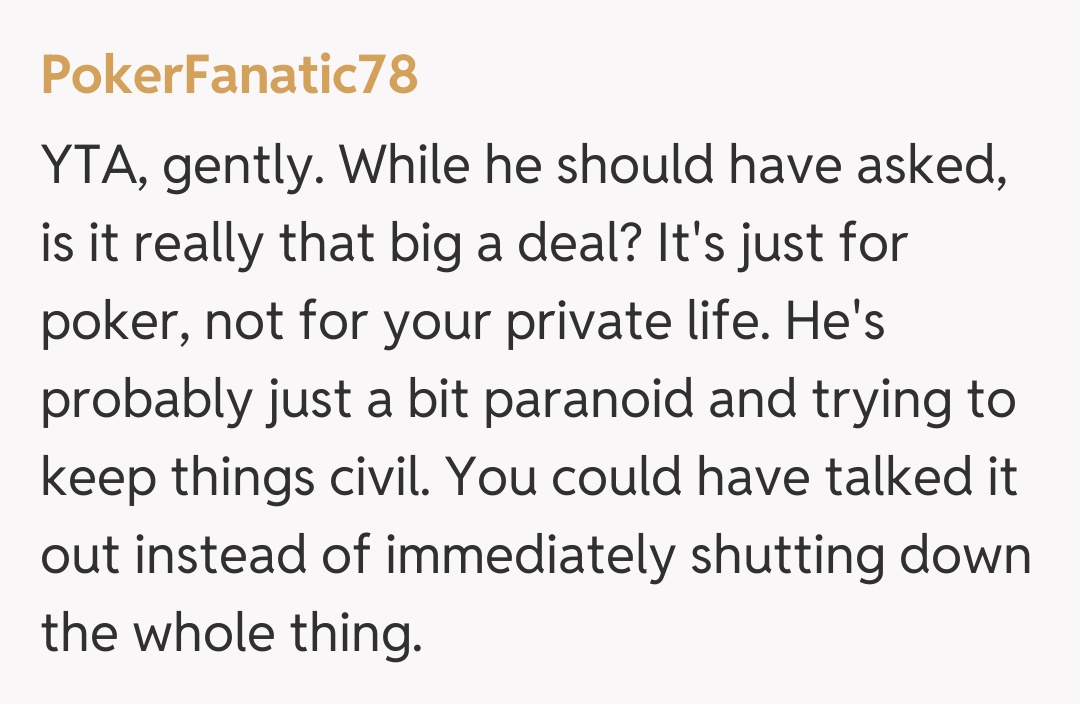 Comentariu de la PokerFanatic78