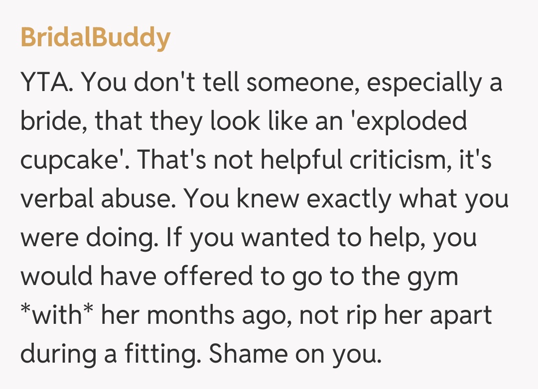 Comentariu de la BridalBuddy