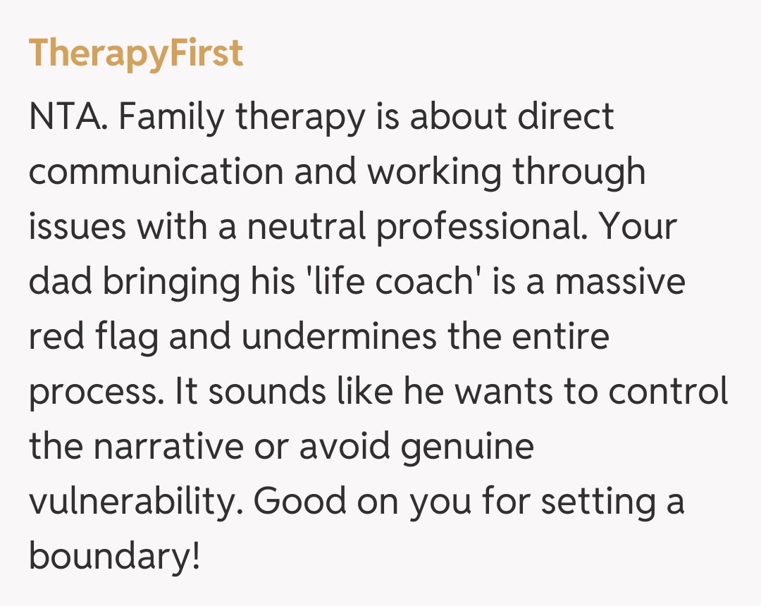Comentariu de la TherapyFirst