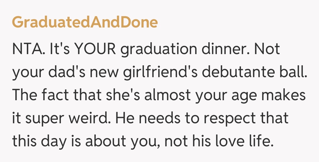 Comentariu de la GraduatedAndDone