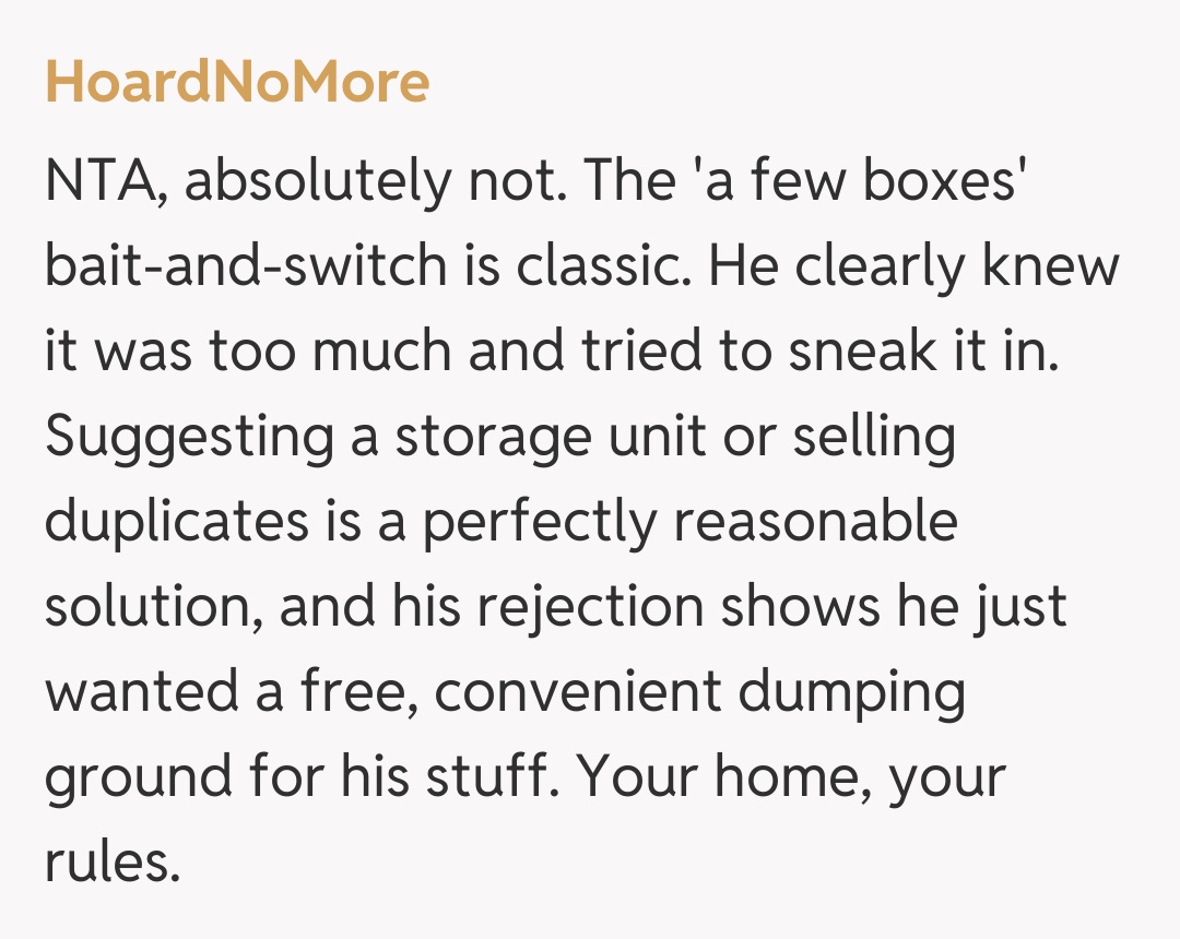 Comentariu de la HoardNoMore