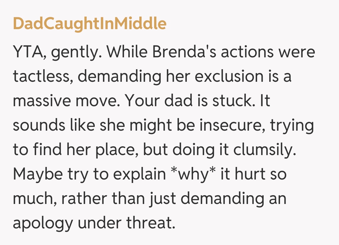 Comentariu de la DadCaughtInMiddle