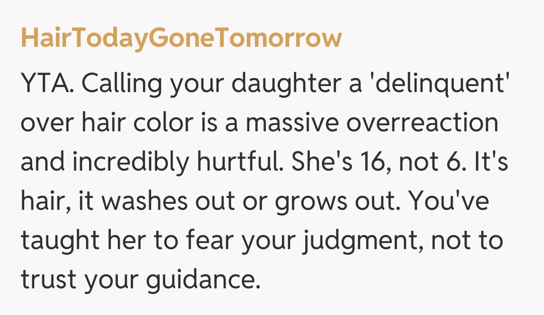 Comentariu de la HairTodayGoneTomorrow