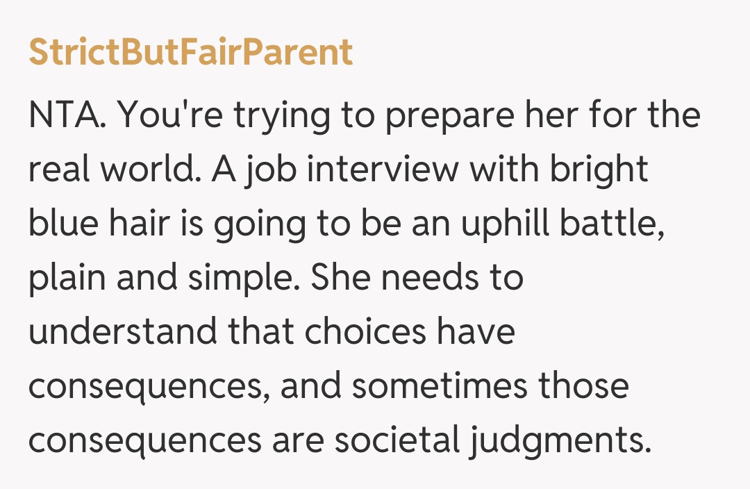 Comentariu de la StrictButFairParent