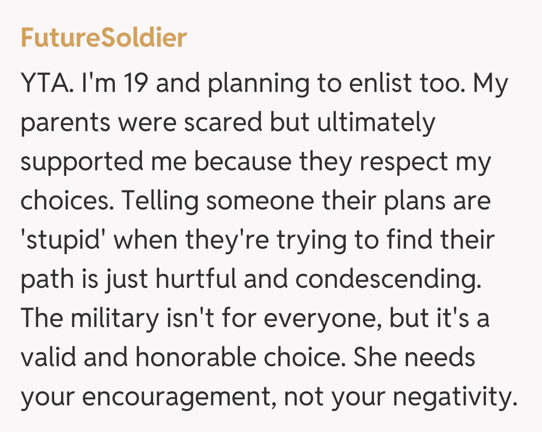 Comentariu de la FutureSoldier