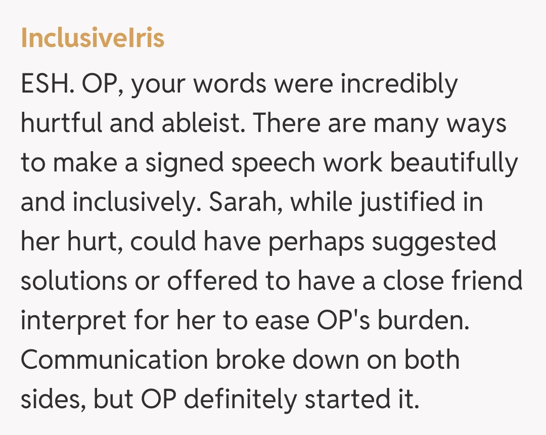 Comentariu de la InclusiveIris