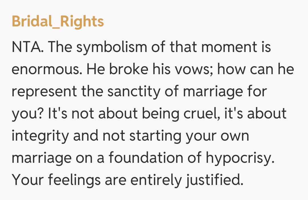 Comentariu de la Bridal_Rights