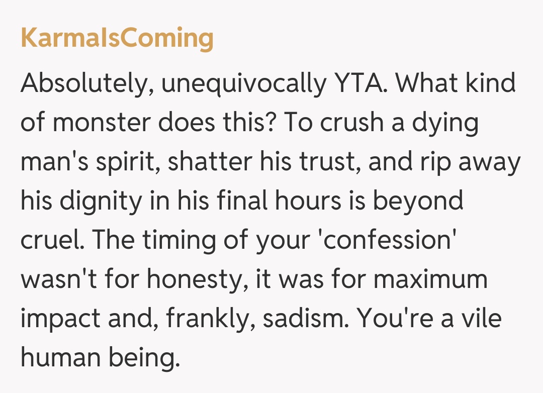 Comentariu de la KarmaIsComing