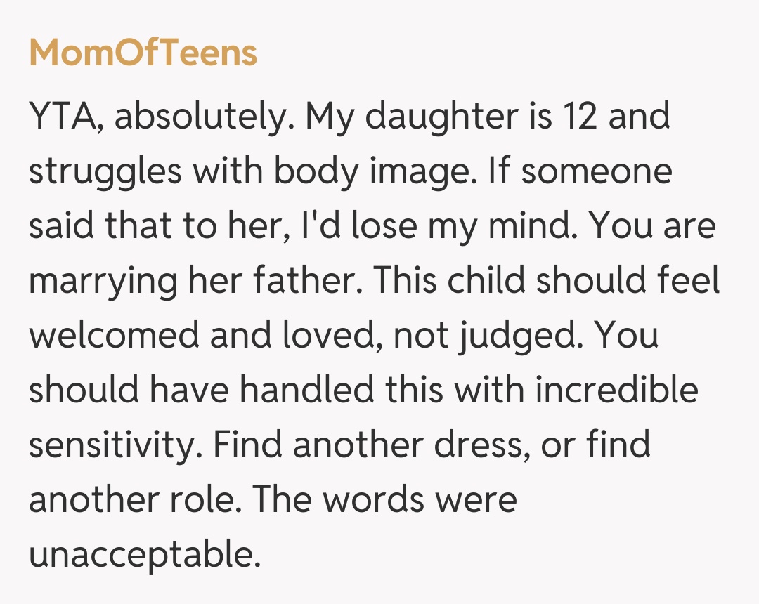 Comentariu de la MomOfTeens