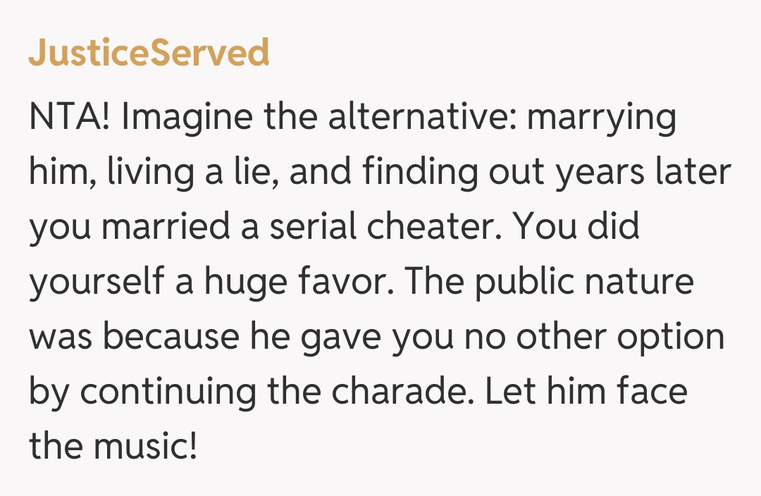 Comentariu de la JusticeServed