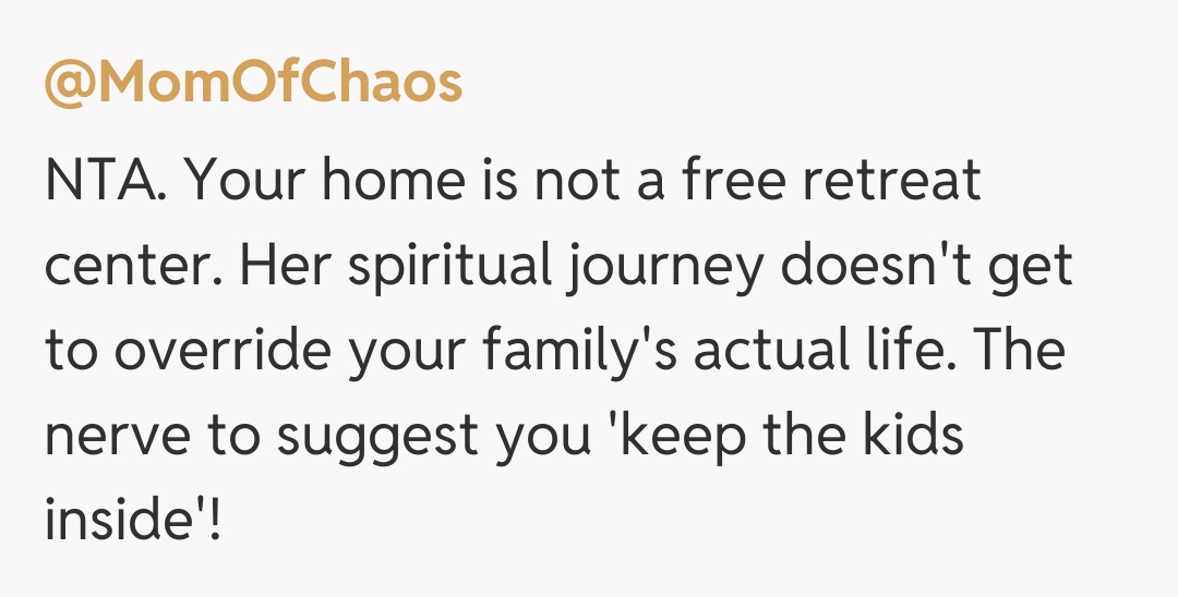 Comentariu de la @MomOfChaos