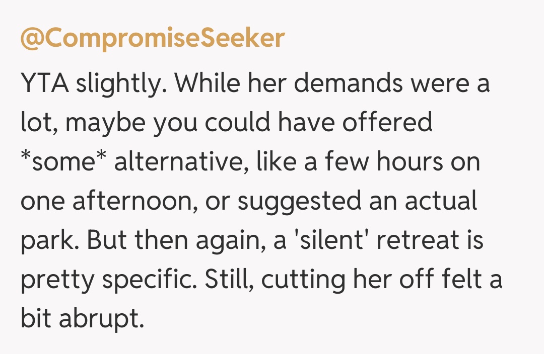 Comentariu de la @CompromiseSeeker