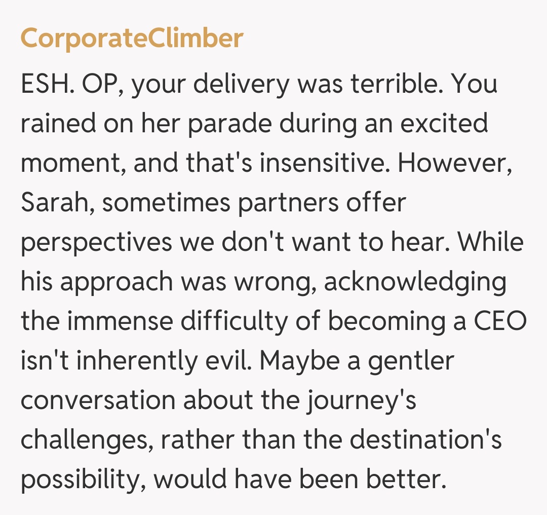 Comentariu de la CorporateClimber