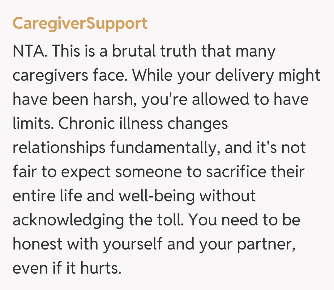 Comentariu de la CaregiverSupport