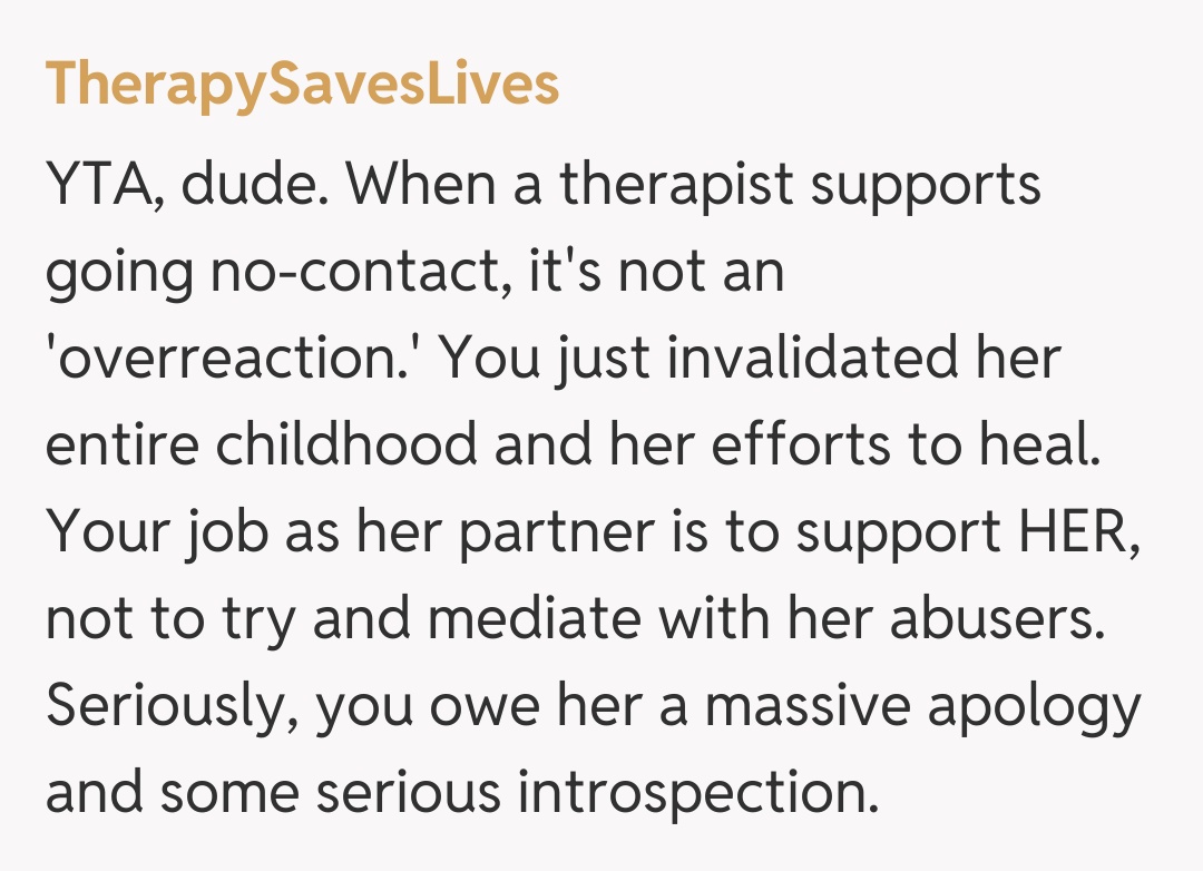 Comentariu de la TherapySavesLives