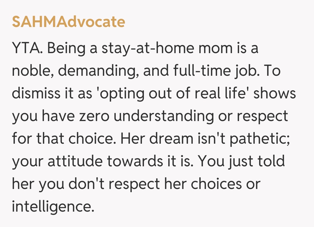 Comentariu de la SAHMAdvocate