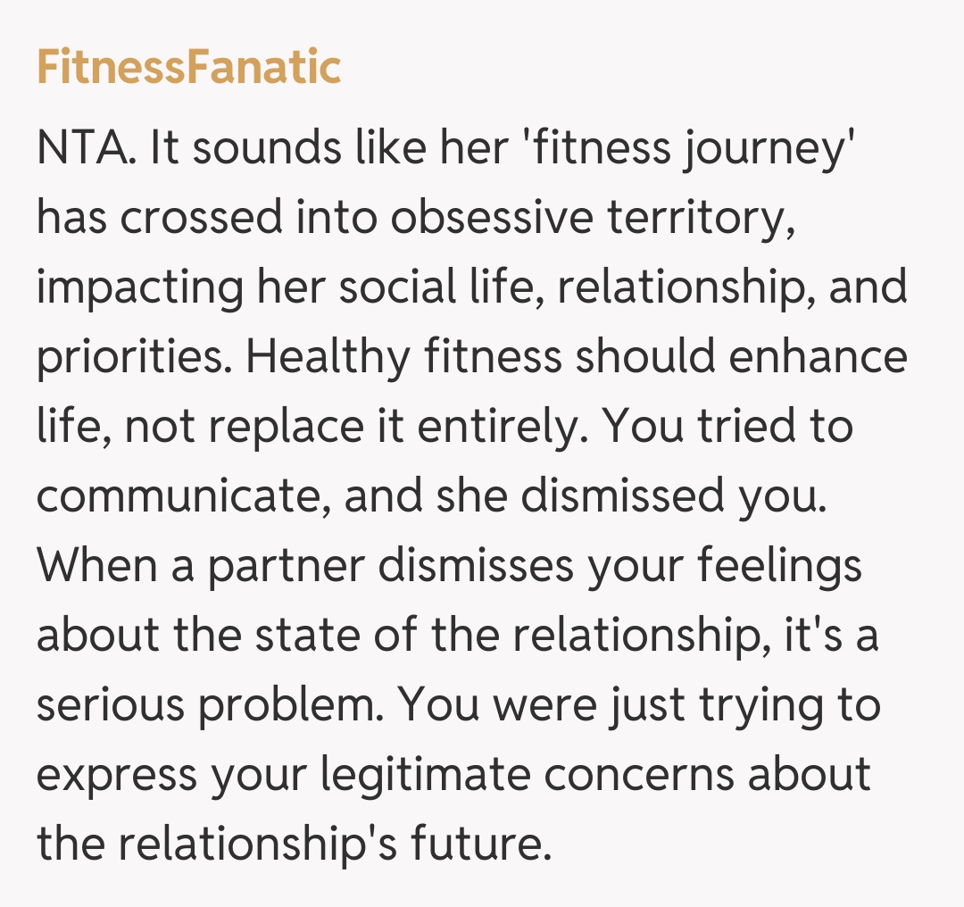 Comentariu de la FitnessFanatic