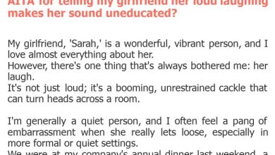 Photo of AITA for telling my girlfriend her loud laughing makes her sound uneducated?