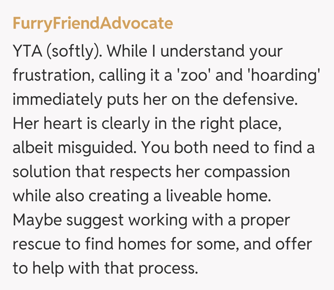 Comentariu de la FurryFriendAdvocate