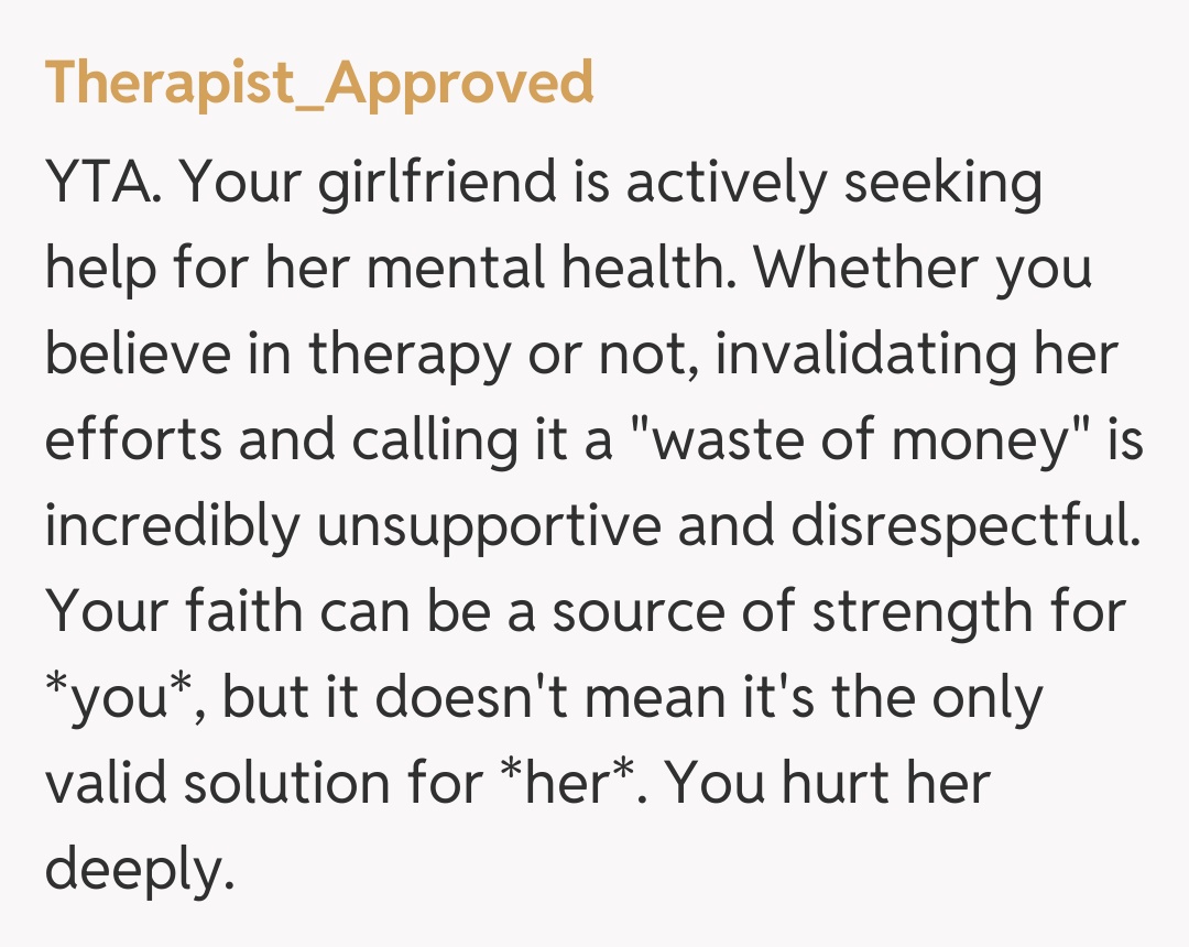 Comentariu de la Therapist_Approved