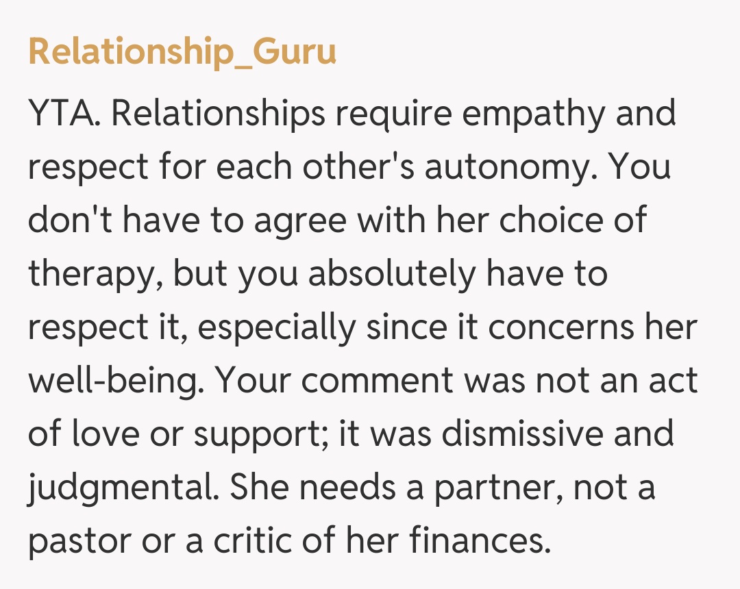Comentariu de la Relationship_Guru