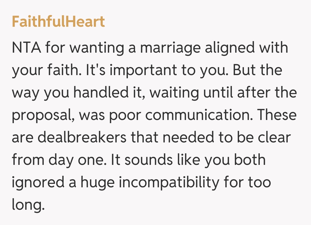 Comentariu de la FaithfulHeart