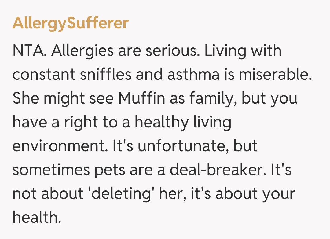 Comentariu de la AllergySufferer