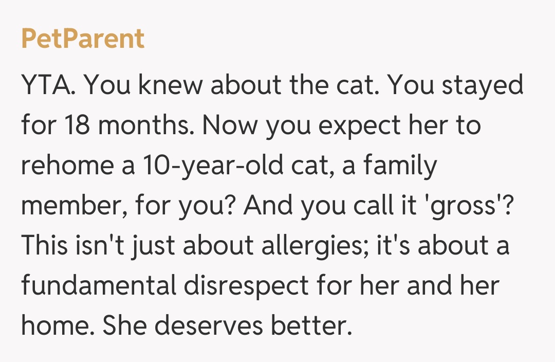 Comentariu de la PetParent