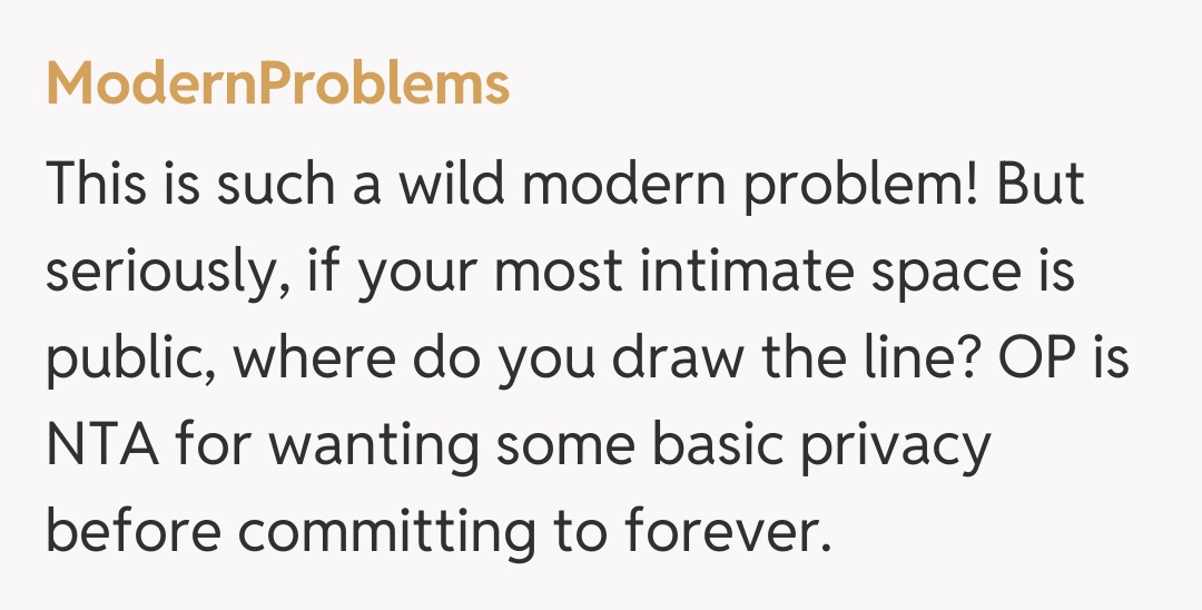 Comentariu de la ModernProblems