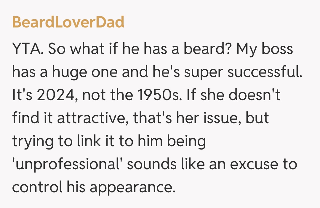 Comentariu de la BeardLoverDad