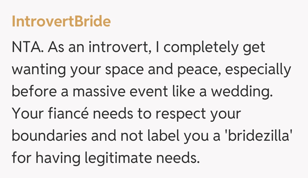 Comentariu de la IntrovertBride