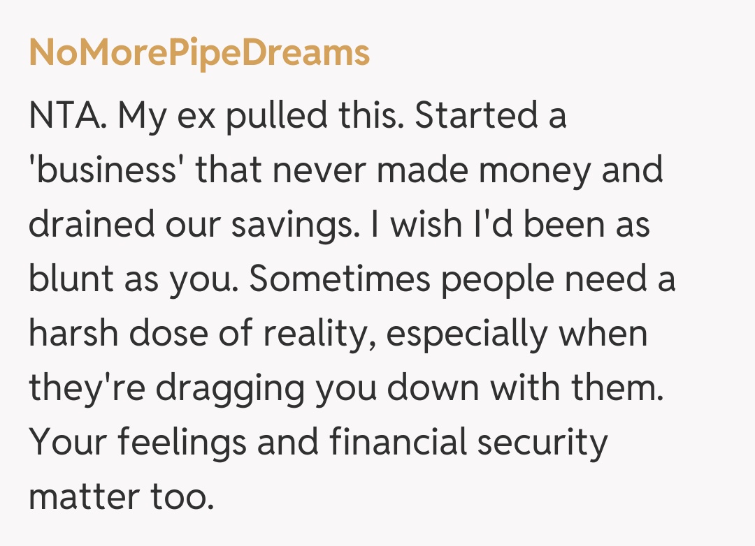 Comentariu de la NoMorePipeDreams