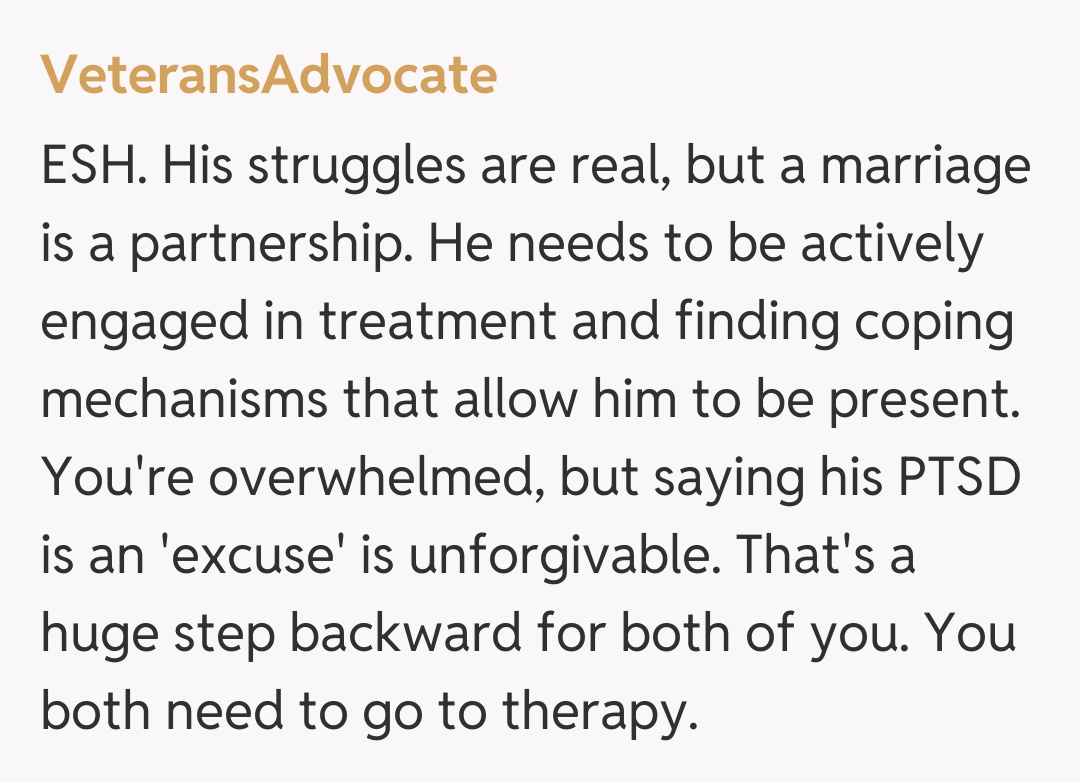 Comentariu de la VeteransAdvocate