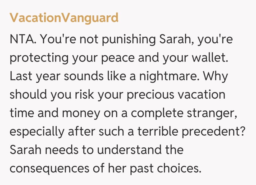 Comentariu de la VacationVanguard