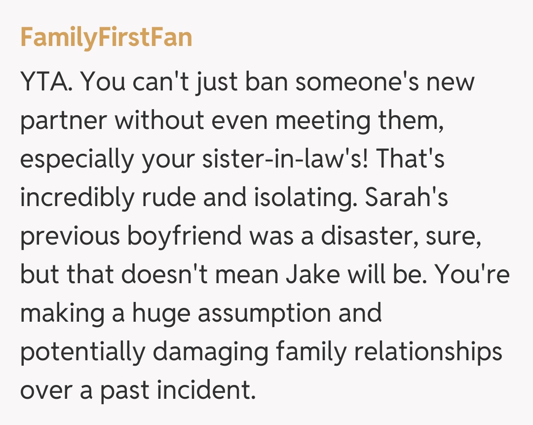 Comentariu de la FamilyFirstFan