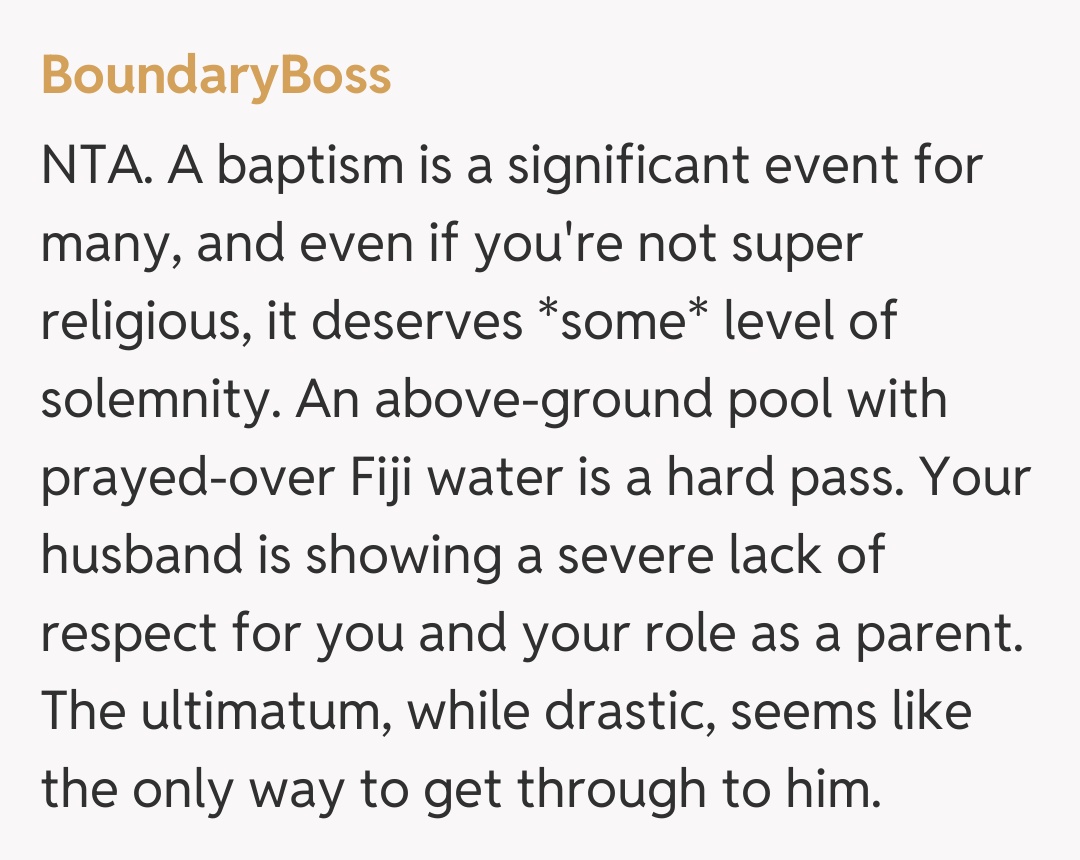 Comentariu de la BoundaryBoss