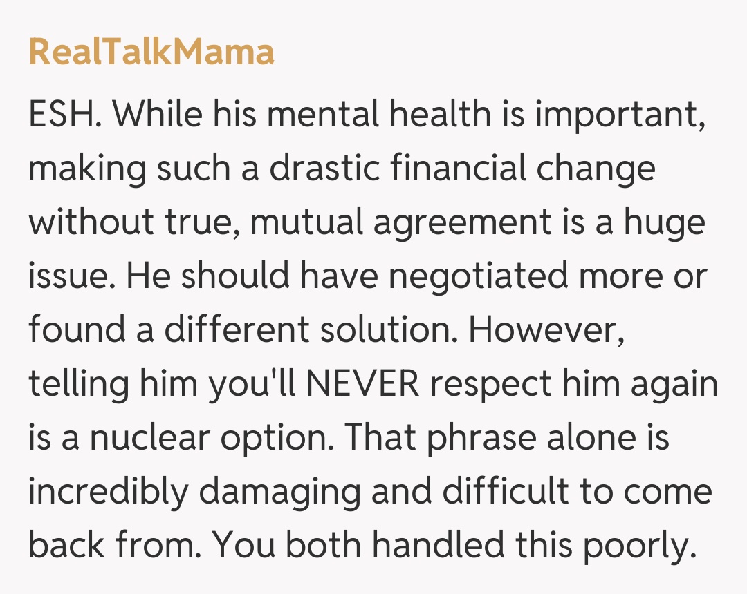 Comentariu de la RealTalkMama